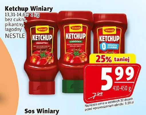 Ketchup Winiary pikantny promocja w Prim Market