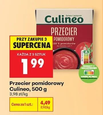 Przecier pomidorowy Culineo promocja w Biedronka