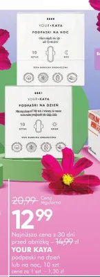 Podpaski Your Kaya na dzień lub na noc 10szt promocja w Super-Pharm