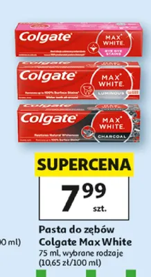 Pasta do zębów Colgate Max White Luminous promocja w Auchan