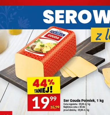 Ser Gouda Polmlek promocja w Twój Market