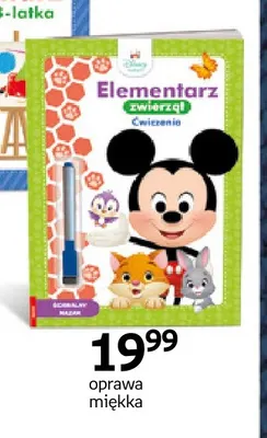 Książka Elementarz zwierząt Ćwiczenia Disney Maluch promocja w Empik