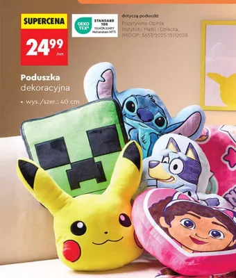 Poduszka dekoracyjna wys./szer.: 40cm promocja w Biedronka