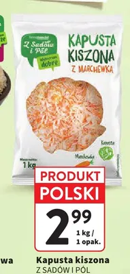 Kapusta kiszona Z Sadów i Pól promocja w Intermarche