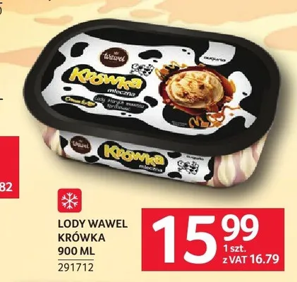 Lody Krówka Wawel 900 ml promocja w Selgros