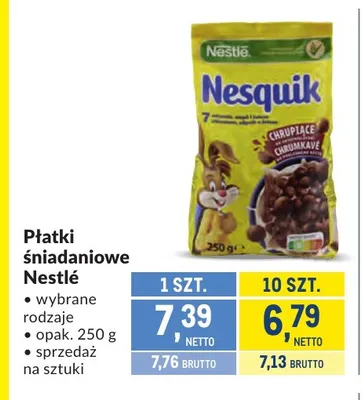 Płatki śniadaniowe Nestlé promocja w Makro