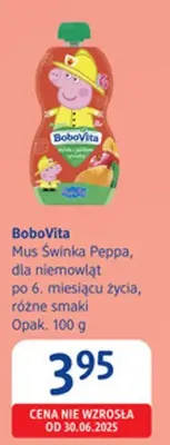Mus Świnka Peppa, dla niemowląt po 6. miesiącu życia, różne smaki promocja w Drogerie DM