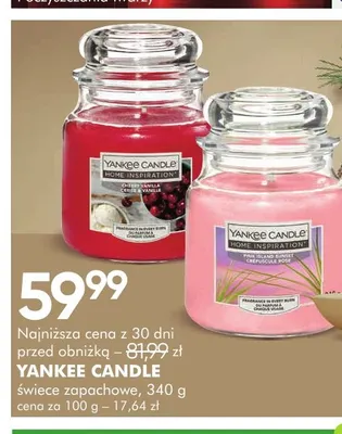 Świeca zapachowa Home Inspiration Pink Island Sunset Yankee Candle promocja w Super-Pharm