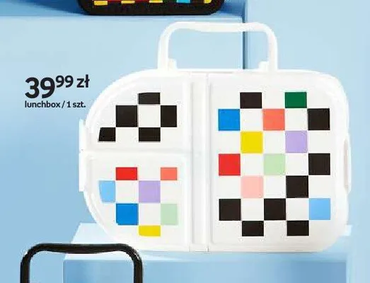 Lunchbox Paperdot Square Style biały promocja w Empik