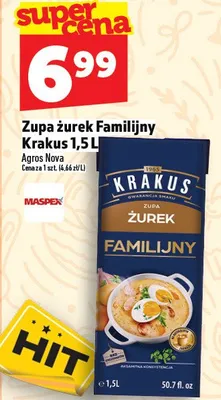 Zupa żurek Familijny Krakus promocja w TOPAZ