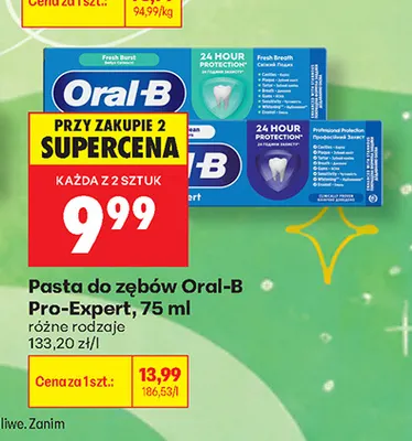 Pasta do zębów Oral-B Pro-Expert promocja w Biedronka