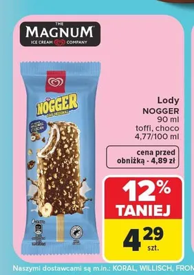 Lody Nogger choco promocja w Carrefour