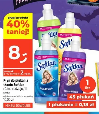 Płyn do płukania tkanin Softlan promocja w Dealz
