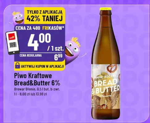 Piwo kraftowe Bread&Butter 6% promocja w POLOmarket