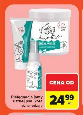Pasta enzymatyczna do zębów dla psa i kota Over Zoo promocja w Carrefour