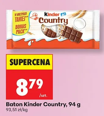 Baton Kinder Country promocja w Biedronka