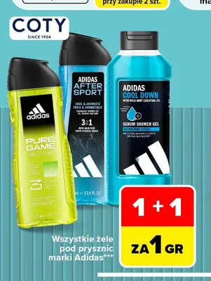 Żel pod prysznic 3w1 Adidas Pure Game promocja w Carrefour