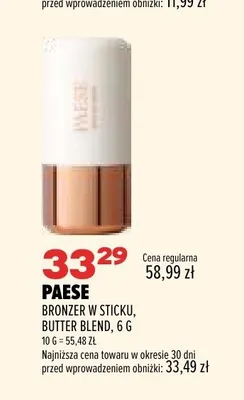 Bronzer w sticku Paese Butter Blend promocja w Drogerie Natura