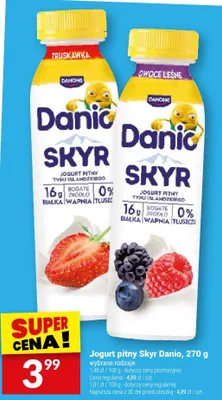 Jogurt pitny Skyr Danio promocja w Twój Market