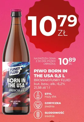 Piwo Born In The USA promocja w Duży Ben