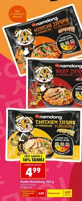 Nudle Kimchi Jjigae Namdong promocja w Biedronka