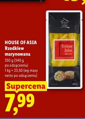 Rzodkiew marynowana House of Asia promocja w Lidl