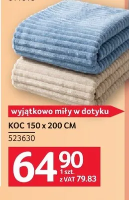 Koc 150x200cm promocja w Selgros