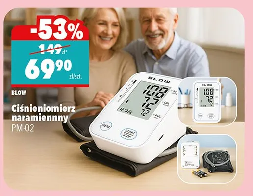 Ciśnieniomierz naramienny PM-02 Blow promocja w Biedronka Home