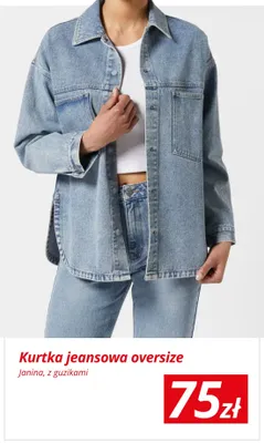 Kurtka jeansowa oversize Janina z guzikami promocja w KiK