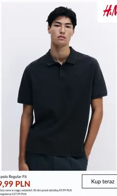 Koszulka polo Regular Fit H&M promocja w H&M