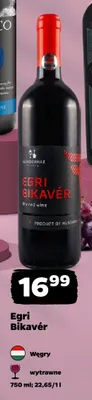 Wino czerwone wytrawne Egri Bikavér promocja w Netto