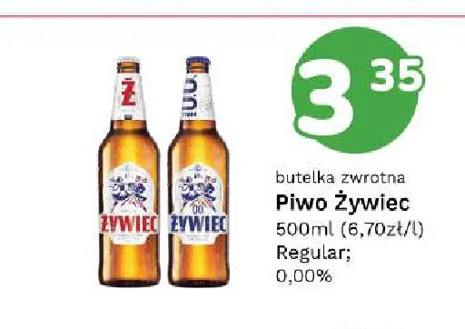 Piwo Żywiec Regular promocja w Limonka