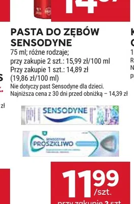 Pasta do zębów Sensodyne promocja w Stokrotka