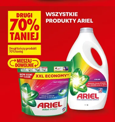 Kapsułki do prania Ariel Allin1 Pods promocja w Biedronka