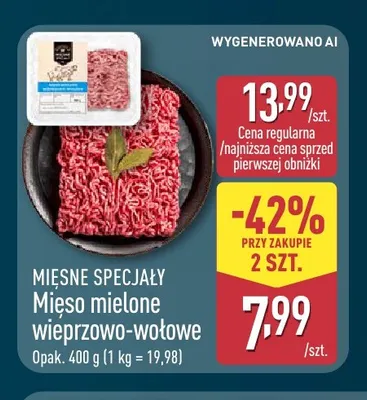 Mięso mielone wieprzowo-wołowe Mięsne Specjały promocja w Aldi