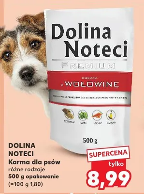 Karma dla psów Dolina Noteci Premium w wołowinie promocja w Kaufland