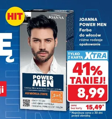 Farba do włosów Joanna Power Men promocja w Kaufland