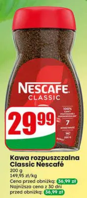 Kawa rozpuszczalna Classic Nescafé promocja w Dino