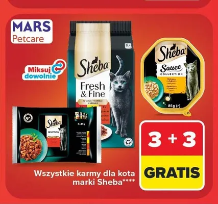 Karmy dla kota Sheba promocja w Carrefour