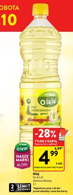 Olej słonecznikowy O la la! promocja w Intermarche