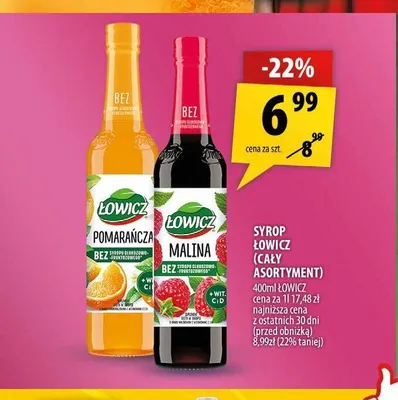 Syrop Łowicz promocja w Arhelan