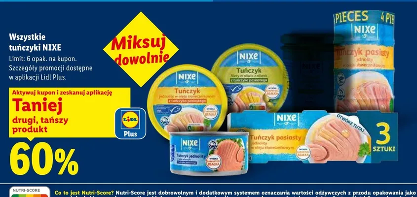 Tuńczyk Nixe promocja w Lidl