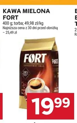 Kawa mielona Fort promocja w Stokrotka