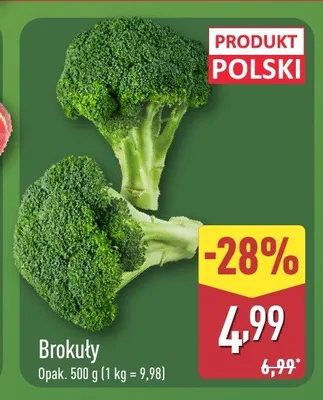 Brokuły promocja w Aldi