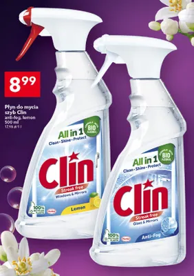 Płyn do mycia szyb Clin anti-fog promocja w LEWIATAN