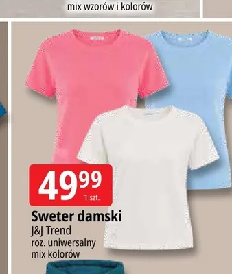 Sweter damski J&J Trend promocja w Leclerc