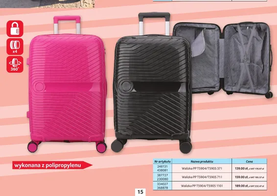 Walizka PP T5904/T5905 71 l promocja w Selgros