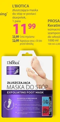 Maska złuszczająca do stóp w postaci skarpetek promocja w Hebe