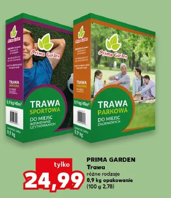 Trawa sportowa Prima Garden promocja w Kaufland