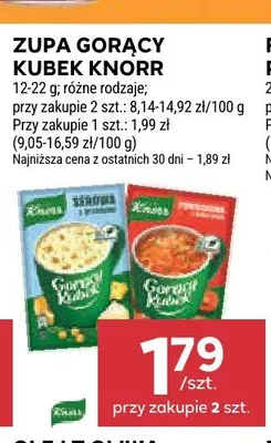 Zupa Gorący Kubek Knorr Pomidorowa promocja w Stokrotka